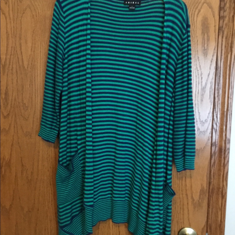 Tribal Open Sweater Size L